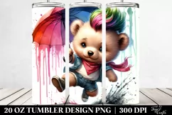 Cute Baby Bear Umbrella Tumbler Product Image 2