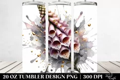 Glossy Foxglove Golden Marble | 20 Oz Tumbler Product Image 2