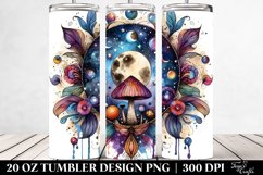 Watercolor Magical Celestial Mushroom Clipart Product Image 2