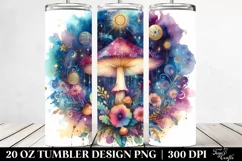 Vibrant Celestial Mushroom 20 Oz Tumbler Product Image 2