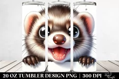 Cute Crazy Funny Ferret | 20 Oz Tumbler Product Image 2