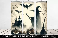 Vintage Halloween Warlock | 20 oz Tumbler Product Image 2