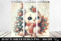 Cute Baby Peacock for Christmas Clipart Product Image 2