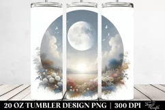 Digital Painting Moon | Tshirt|Tumbler|Mug|Clipart Product Image 2