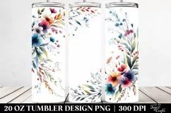 Colorful Wild Flowers Horizontal Frame | 20 oz Tumbler Product Image 2