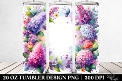 20 Oz Tumbler Sublimation | text-decorated Watercolor Frame Product Image 2