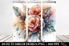 Shiny Begonia Clipart, Transparent 20 Oz Tumbler Product Image 2