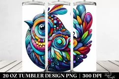 Colorful Vibrant Bird | 20 oz Tumbler Product Image 2