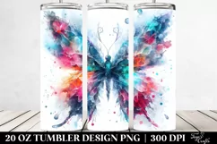Vibrant Ice Butterfly | 20 oz Tumbler Product Image 2