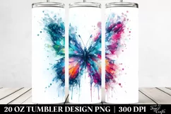 Vibrant Ice Butterfly | 20 oz Tumbler Product Image 2