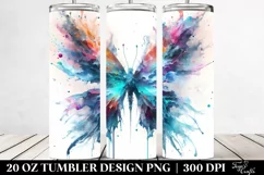 Vibrant Ice Butterfly | 20 oz Tumbler Product Image 2