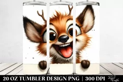 Cute Crazy Deer Enthusiastic | 20 oz Tumbler Product Image 2