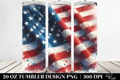 Detailed Watercolor Flag | 20 oz Tumbler Product Image 2