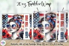 American Babe Patriotic Tumbler Wraps Bundle, Fourth of July Product Image 13