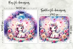 Valentines Day Lunch Bag, Unicorn Magic Lunch Bag & Tumbler Product Image 2