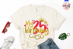 My 35th birthday - Birthday SVG EPS DXF PNG Cutting File Product Image 2