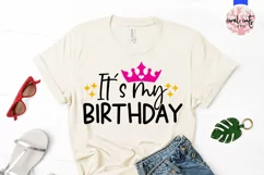 It’s my birthday - Happy Birthday SVG EPS DXF Product Image 2
