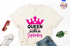Queen are born in september - Birthday SVG EPS DXF Product Image 2