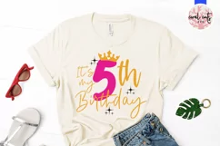 It’s my 5th birthday - Happy Birthday SVG EPS DXF Product Image 2
