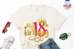My 18th birthday - Birthday SVG EPS DXF PNG Cutting File Product Image 2