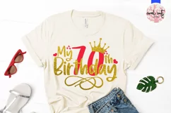 My 70th birthday - Birthday SVG EPS DXF PNG Cutting File Product Image 2