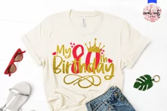 My 80th birthday - Birthday SVG EPS DXF PNG Cutting File Product Image 2