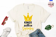 Kings are born in september - Birthday SVG EPS DXF Product Image 2