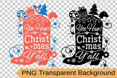 Cowboy Christmas SVG cut file Happy Howdy Printable design Product Image 2
