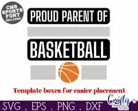 Basketball Svg | Basketball Shirt Svg | Proud Parent Svg Product Image 2
