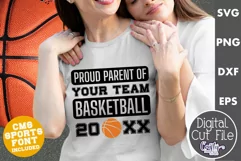 Basketball Svg | Basketball Shirt Svg | Proud Parent Svg Product Image 1