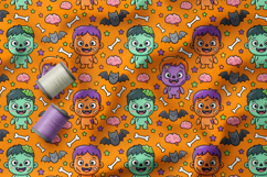 Cute Halloween Monsters Pattern, Zombie Kids Collection Product Image 2