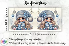 Christmas Coffee Mug Wrap, Christmas Baby Gnome, Cute Doll Product Image 2