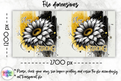 Inspirational Floral Mug Wraps, Artistic 15oz Mug Design Product Image 2