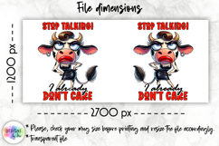Sassy Cow Mug Wrap Sublimation, Funny Quote Mug Print Product Image 2