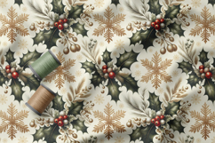 Christmas Seamless Patterns Bundle, Holiday Digital Paper Product Image 8