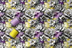 Watercolour Peonies Seamless Floral Patterns Product Image 3