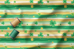 St Patrick Seamless Patterns, Shamrocks and Brushstroke Product Image 3