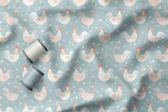Rustic Rooster Seamless Pattern Collection Farmhouse Style Product Image 3