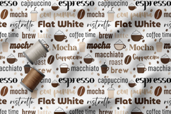 Coffee Lover Seamless Pattern, Coffeehouse Typography Product Image 4