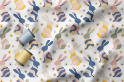 Playful Easter Bunny Seamless Patterns, Easter Digital Paper Product Image 5