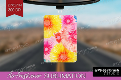 Tie Dye Air Freshener PNG - Rainbow PNG Sublimation Product Image 1