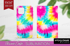 Tie Dye Phone Case PNG - Rainbow Case PNG Sublimation Product Image 1