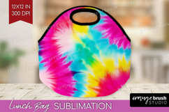 Tie Dye Lunch Bag - Rainbow Lunch Bug PNG Sublimation Product Image 1