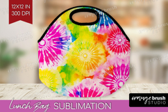 Tie Dye Lunch Bag - Rainbow Lunch Bug PNG Sublimation Product Image 1