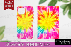 Tie Dye Phone Case PNG - Rainbow Case PNG Sublimation Product Image 1