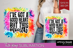 Sarcastic Quote Tote Bag - Brush Stroke Tote Bag PNG Product Image 1