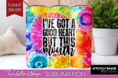 Sarcastic Quote Tumbler Wrap - Brush Stroke Tumbler PNG Product Image 1