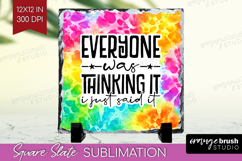Sarcastic Quote Slate PNG - Brush Stroke Square Slate Product Image 1