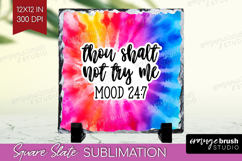 Sarcastic Quote Slate PNG - Brush Stroke Square Slate Product Image 1