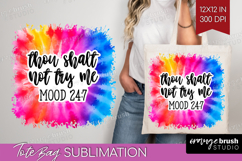 Sarcastic Quote Tote Bag - Brush Stroke Tote Bag PNG Product Image 1